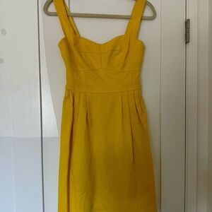 Nanette Lepore Strapless Yellow Dress